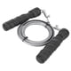 thumbnail image 1 of Cuerda de saltar de alambre de acero negra para adultos y estudiantes, ajustable, para deportes al aire libre., 1 of 9