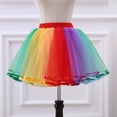 thumbnail image 2 of BOBOGOJP Girls Rainbow Flower Tulle Skirt Toddler Tutu Girls Clothes Multicolour for Size 0-12 Months, 2 of 6