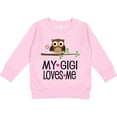 thumbnail image 2 of Inktastic My Gigi Loves Me Girl Owl Toddler Sweatshirt, 2 of 4