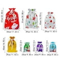 thumbnail image 6 of Package Holiday Drawstring Gift Bags, 4*7pcs Christmas Foil Gift Wrapping Sacks Pouches for Xmas Presents Party Favor, 6 of 6