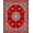 Red, Pattern 4, variant on ODIKA 2x3 Machine Washable Non-Slip Area Rug, Dreamy Winter Decorative Platform High Traffic Rug, Pink, 639898