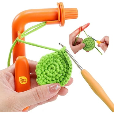 Holder for Beginners - Crochet Helper to Learn How to Crochet and Make Magic Circles, 3 in 1 Magic Circles Tool, Yarn Tension Regulator and Yarn Guide Tool, Crochet Tool for Beginners