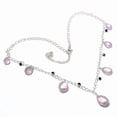 thumbnail image 2 of Amethyst Gemstone Handmade Necklace 925 Sterling Silver Jewelry 22", 2 of 2