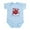 Sky Blue, variant on CafePress - Attacked By Zombies Infant Bodysuit - Baby Light Bodysuit, Size Newborn - 24 Months
