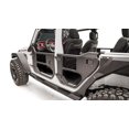 thumbnail image 2 of Fab Fours Door JL1033-1 Half Tubular; Paddle Non-Locking Handle; Powder Coated; Matte Black; Steel; Set Of 2, 2 of 4