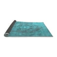 thumbnail image 2 of Ahgly Company Indoor Square Persian Light Blue Traditional Area Rugs, 5' Square, 2 of 4