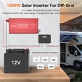 thumbnail image 4 of Inversor de corriente ALLWEI P1000-3 1000W 12V DC a 110V/120V AC, 4 of 9