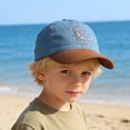 thumbnail image 2 of Krdevn Dinosaur Embroidery Two Tone Washed Kids Baseball Cap Adjustable Lightweight Outdoor Sun Hat for Toddler Boys Girls, 2 of 9