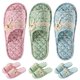thumbnail image 1 of House Slippers biroris de algodón con estampado floral para mujer, 3 pares, 1 of 6