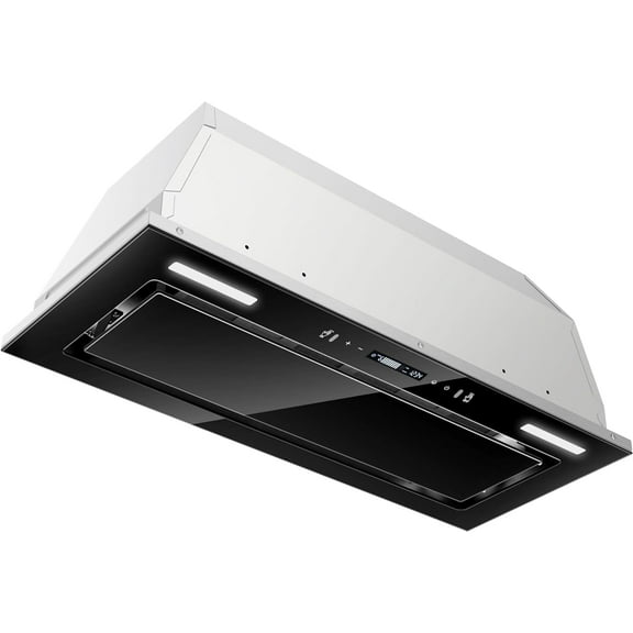 JOEAONZ New 30 inch Insert Mount Range Hood Stainless 800CFM Exhaust Vent Hood Gesture Sensing 120V
