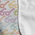 thumbnail image 4 of Indie Microwave Oven Cover, Colorful Pattern with Classical Old Fashioned Eyeglasses Nerd Smart Hipster Doodle, Water Resistant Organizer with Pockets for Kitchen, 36" x 12", Multicolor, by Ambesonne, 4 of 4