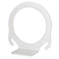 thumbnail image 3 of Estante para secador de pelo, espacio de aluminio, organizador de soplador sin agujeros, accesorio de hardware ligero (organizador de soplador de plata esmerilada 9481SS), 3 of 8