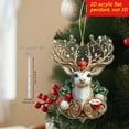 thumbnail image 2 of Luoshdecor Christmas Deer Decoration Tree Hanging Ornament, Acrylic Holiday Party Gifts 3.1 in, 2 of 7