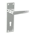 thumbnail image 1 of Timco - Victorian Straight Lock Handles - Polished Chrome (Size 152 x 43 - 2 Pieces), 1 of 2