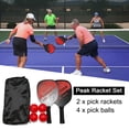 thumbnail image 2 of 2 raquetas de palas de pepinillo + 4 pelotas de raqueta ligera para deportes de interior y exterior Hugtrwg  Para estrenar, 2 of 7