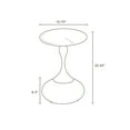 thumbnail image 3 of Manhattan Comfort Patchin End Table with Stainless Steel Frame in Brown, 3 of 9