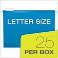thumbnail image 4 of Pendaflex 415215BLU Reinforced Hanging File Folders- Kraft- Letter- Blue- 25/Box, 4 of 7