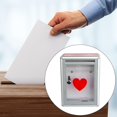 thumbnail image 3 of Rongfmy Donation Box Suggestion Box Clear Gift Card Boxes Wall Mounted Wedding Cards Box Front, 3 of 9
