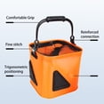 thumbnail image 3 of LJNYFDC Fishing Storage Container Collapsible Fishing Bucket Box Large Capacity Zipper Closure Mesh Cover Design Ergonomic Handle Fishing Bucket Live Fish Storage, 3 of 6