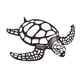 thumbnail image 3 of Estatua de tortuga Iron Modern Beach Tema Decoración Ornamento de animales Decoración de pared de arte para sala de estar Mesa de tela de televisión 30x28cm, 3 of 9