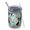 Green Boston Terrier, variant on 12oz Tumblers Green Boston Terrier and Flower Vacuum Insulated Stainless Steel Travel Tumbler Cups Mug with Lid and Straw for Beer,Coffee,Beverages with Cleaning Brush for Cold & Hot Drinks