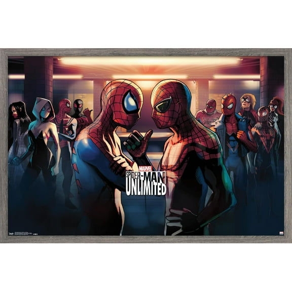 Marvel Comics Video Game - Spider-Man: Unlimited - Subway Wall Poster, 14.725" x 22.375", Framed