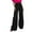 Black, variant on Awxnjux Palazzo Pants Women'S Wide Leg Drag Pants Straight Suit Pants High Waist Loose Casual Pants (Hot Pink,M)
