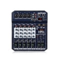 thumbnail image 1 of T4 Portable Sound Card Mixing Console Mixer Built-in 48V Phantom Power Supports MP3 Player BT DJ Live Party Mixer ,Easy to Operate, 1 of 6