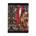 thumbnail image 3 of CHAQLIN Polyester Children's Wallet with Big Capacity Lightweight Kids Purse for Travel, Vintage American Flag with Wolf & Camo Leaf Pattern Trifold Card Wallet, 3 of 7