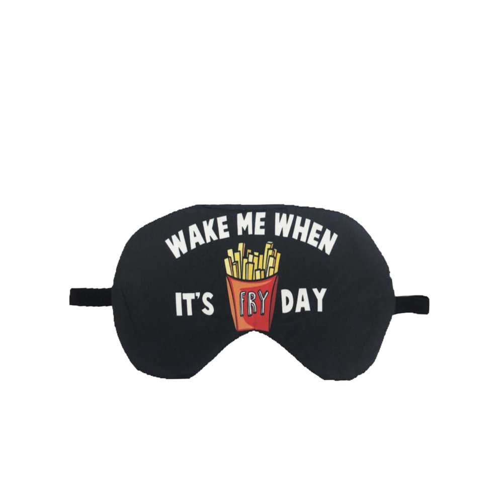 StylesILove Unisex Stylish Funny 3D Print Sleeping Eye Mask (Black