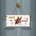 thumbnail image 2 of Back to School Cute Basenji Landscape Wood Sign African Barkless Dog Lover Hanging Wall Home Decor - 13010, 2 of 5