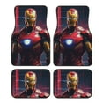 thumbnail image 1 of 4 Pieces Car Floor Mat Set Iron Man Protection Full Sets Universal Fit for SUV Sedans Vans Trucks, 1 of 7