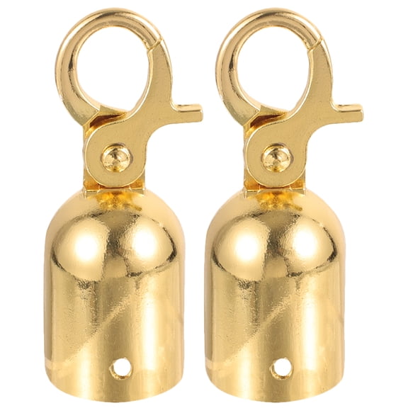 2 Pcs Rope End Stop Lanyard Decking Rope Fittings Decking Rope Stopper Velvet Post Rope End Snap Hook