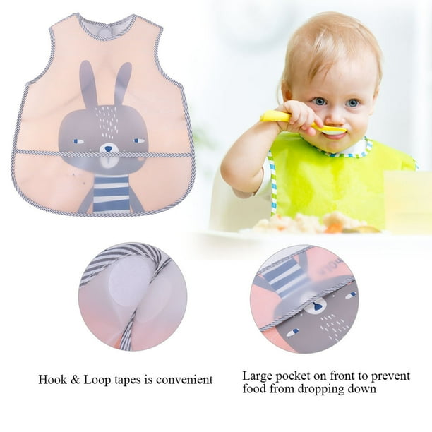 Babero de chaleco para bebé, dibujos animados para bebés, niños