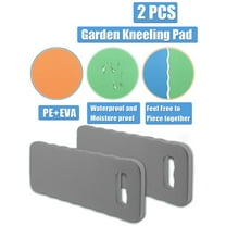 Kneeling Pad 2 PCS, Heavy Duty Foam Knee Mat for Gardening Yoga Cleaning, Waterproof Non-Slip Cushion for Exercise Bath, Grey