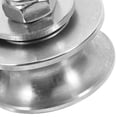 thumbnail image 4 of KAKOWELY cable pulley wheels 2 Pcs Cable Pulley Wheel Wall Mount Stainless Steel Rope Pulley for Smooth Pulley System U Shape Groove Wheel Pulley Sliding Door Wheel, 4 of 4