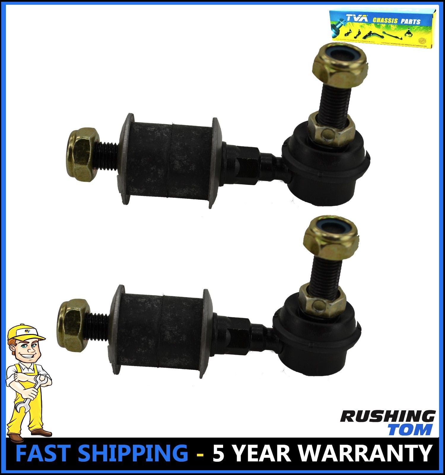 Set of 2 Suspension Stabilizer Sway Bar Links For Mitsubishi Outlander