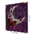 thumbnail image 3 of Halloween Shower Curtain Purple Polyester With 12 Hooks Quick Dry & Drift Resistant for Bathroom Bathtub Home Rental Room Halloween Bathroom Decor by MPOISVA, 3 of 6