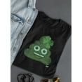 thumbnail image 3 of Lucky Clover - Emoji Poo Graphic Women's T-shirt, 3 of 4
