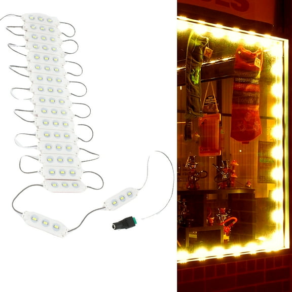 40ft Storefront Orange 5630 LED Light module with UL 12v 6 Amps AC Power package
