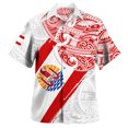 thumbnail image 2 of Camisa de playa de manga corta con estampado 3D para hombres, ropa tribal isleña polinesia, camisas casuales con botones para hombres, ropa, 2 of 5
