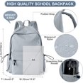 thumbnail image 3 of School Backpack for Girls Water Resistant High School Book Bag Simple Backpack for Teens Boys Girls, Lightweight Simple Middle School Back Pack Daypack, 3 of 5
