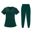 thumbnail image 3 of Conjunto de uniformes de enfermería para mujer, pantalones exfoliantes, ropa de trabajo fina, uniforme de enfermeras para SPA, salón de belleza SG Yinane  uniforme de mujer, 3 of 6