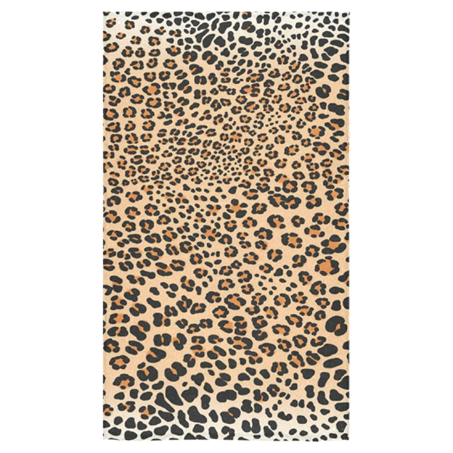 leopard print towels