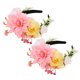 thumbnail image 4 of KAKOWELY 2 diademas florales realistas para novias y decoraciones de fiesta. Ideales para bodas y festivales. Añaden elegancia y encanto a cualquier atuendo., 4 of 5