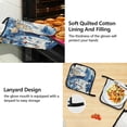 thumbnail image 4 of Dreamtimes Mushroom Tree Oven Mitts and Pot Holders with Chef Apron,Set of 5 Heat Resistant Kitchen Gloves and Silicone Non-Slip Potholders Adjustable Neck Buckle Chef Apron, 4 of 6