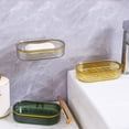 thumbnail image 4 of Matsuzay Soporte de almacenamiento para baño de mascotas, portátil, extraíble, lavable, elegante, sin taladro, orificio de drenaje, Juegos de accesorios de baño Verde, 4 of 6