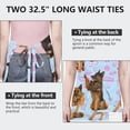 thumbnail image 6 of German Shepherd Apron-Garden Aprons for Women with Pockets-Cotton Linen Waterproof Kitchen Cooking Gardening Aprons Adjustable for Kitchen,Cooking,BBQ and Salon 33x27 Inch, 6 of 7