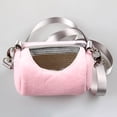 thumbnail image 4 of Bolsa de transporte para mascotas pequeña, transpirable, para invierno, cálido, jaulas para ratones, bolso de mano, portátil, de viaje, para Hábitats y jaulas para animales pequeños Rosado Greeniant PT004490-01, 4 of 6