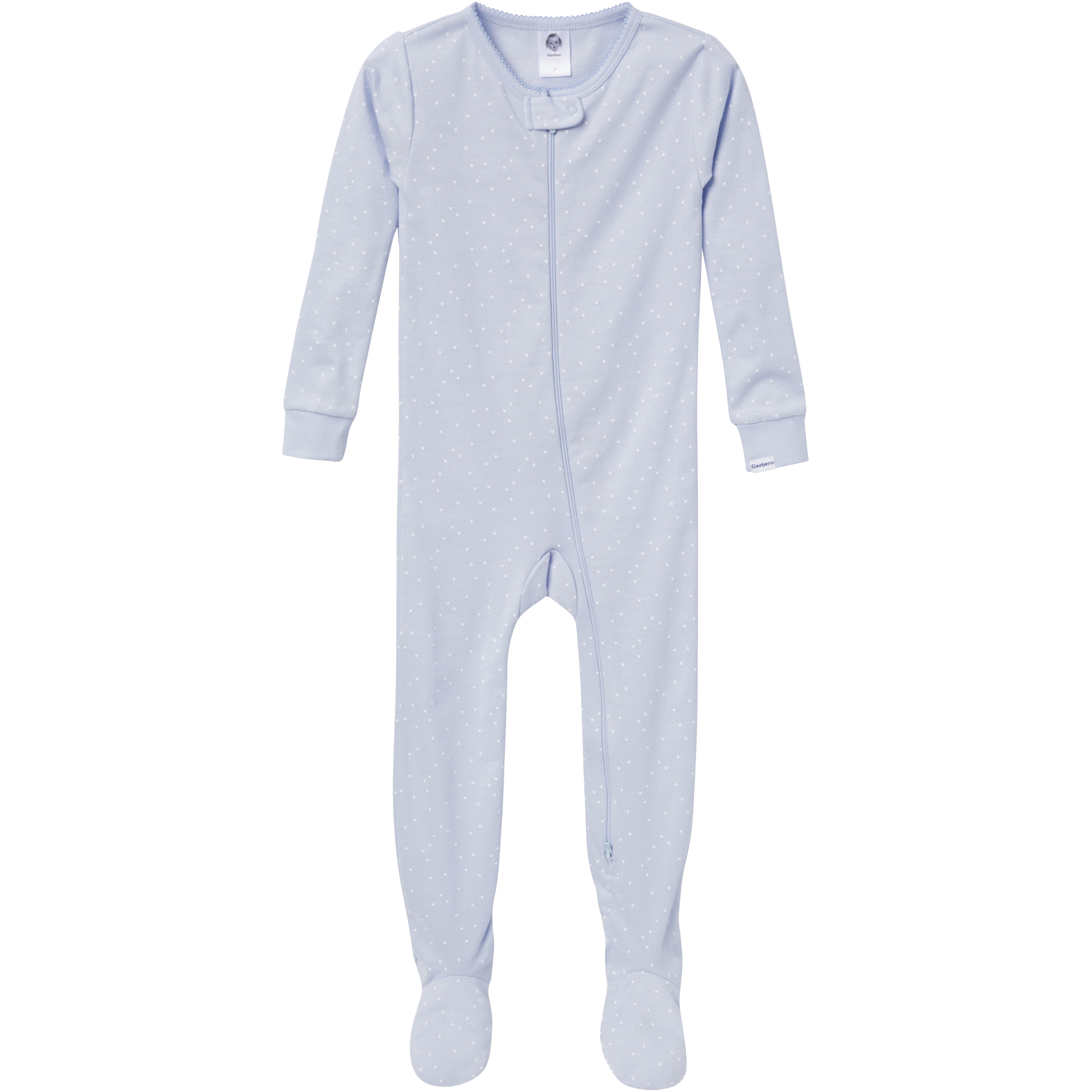 Gerber Gender Neutral Footed One-Piece Pajamas, 4-Pack, Sizes 0/3 Months - 5T